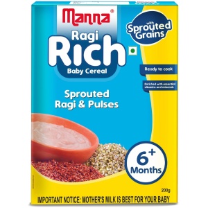 MANNA RAGI RICH BABY CEREAL 200 GM