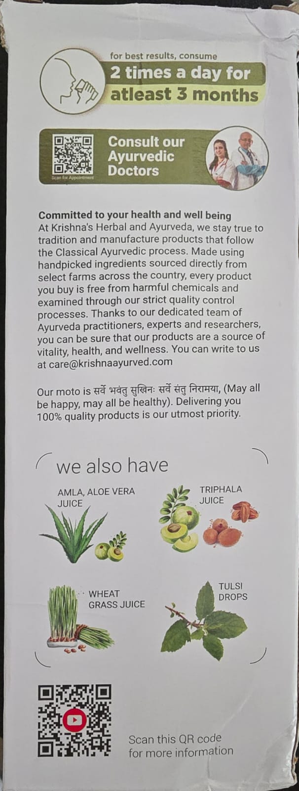 KRISHNA’S CHOLESTEROL JUICE 1000ML